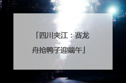 四川夹江：赛龙舟抢鸭子迎端午