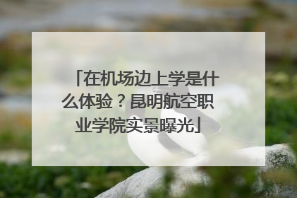 在机场边上学是什么体验？昆明航空职业学院实景曝光