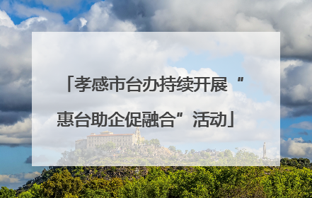 孝感市台办持续开展“惠台助企促融合”活动