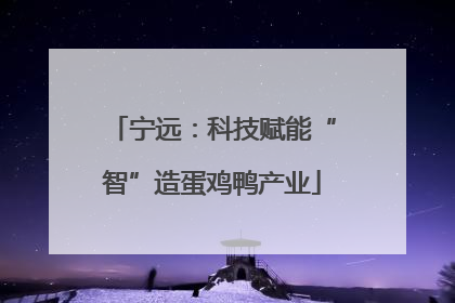 宁远：科技赋能“智”造蛋鸡鸭产业