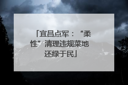 宜昌点军：“柔性”清理违规菜地 还绿于民