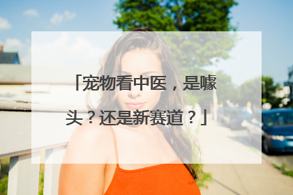 宠物看中医，是噱头？还是新赛道？