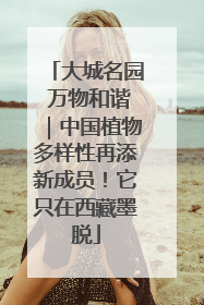 大城名园 万物和谐｜中国植物多样性再添新成员！它只在西藏墨脱