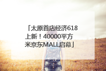 太原首店经济618上新！40000平方米京东MALL启幕