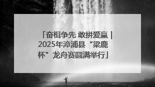 奋楫争先 敢拼爱赢｜2025年漳浦县“梁鹿杯”龙舟赛圆满举行