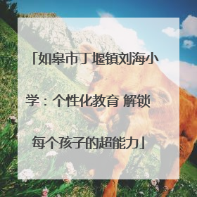 如皋市丁堰镇刘海小学：个性化教育 解锁每个孩子的超能力