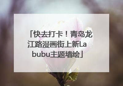 快去打卡！青岛龙江路漫画街上新Labubu主题墙绘