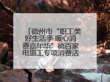 德州市“职工美好生活季·暖心消费嘉年华”德百家电惠工专项消费活动正式启动