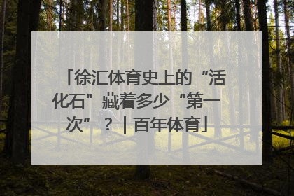 徐汇体育史上的“活化石”藏着多少“第一次”？｜百年体育