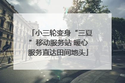 小三轮变身“三夏”移动服务站 暖心服务直达田间地头