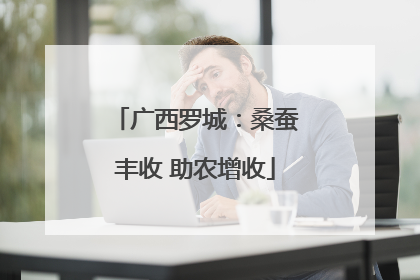 广西罗城：桑蚕丰收 助农增收