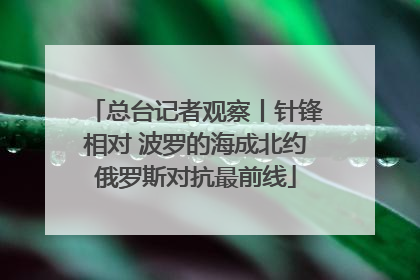 总台记者观察丨针锋相对 波罗的海成北约俄罗斯对抗最前线