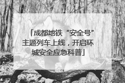 成都地铁“安全号”主题列车上线，开启环城安全应急科普
