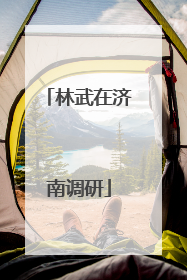 林武在济南调研