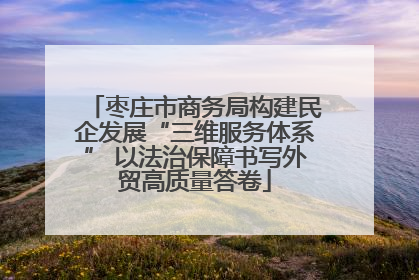 枣庄市商务局构建民企发展“三维服务体系” 以法治保障书写外贸高质量答卷