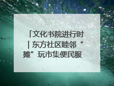 文化书院进行时｜东方社区睦邻“摊”玩市集便民服务日，书写邻里共生新篇章