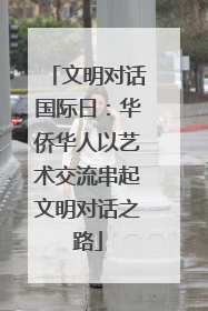 文明对话国际日：华侨华人以艺术交流串起文明对话之路