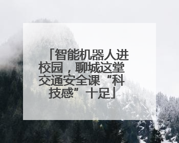 智能机器人进校园，聊城这堂交通安全课“科技感”十足