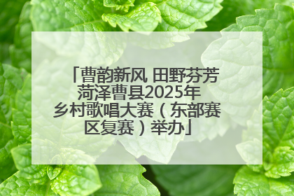 曹韵新风 田野芬芳 菏泽曹县2025年乡村歌唱大赛（东部赛区复赛）举办