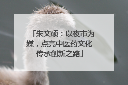 朱文硕：以夜市为媒，点亮中医药文化传承创新之路