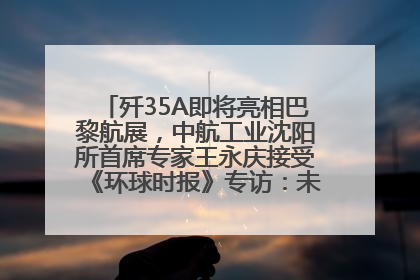 歼35A即将亮相巴黎航展，中航工业沈阳所首席专家王永庆接受《环球时报》专访：未来数量可以有很多