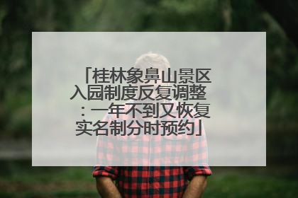 桂林象鼻山景区入园制度反复调整：一年不到又恢复实名制分时预约