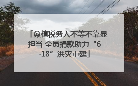 桑植税务人不等不靠显担当 全员捐款助力“6·18”洪灾重建