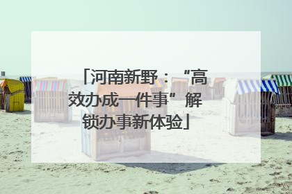 河南新野：“高效办成一件事”解锁办事新体验