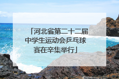 河北省第二十二届中学生运动会乒乓球赛在辛集举行