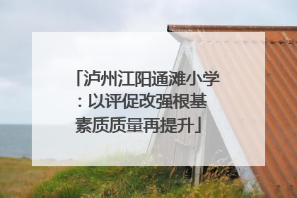泸州江阳通滩小学：以评促改强根基 素质质量再提升