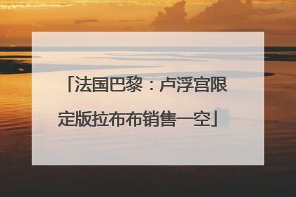 法国巴黎：卢浮宫限定版拉布布销售一空