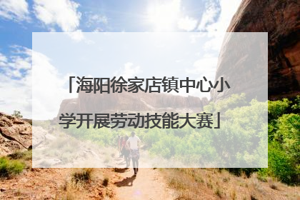 海阳徐家店镇中心小学开展劳动技能大赛