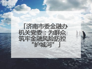 济南市委金融办机关党委：为群众筑牢金融风险防控“护城河”