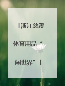 浙江慈溪体育用品“闯世界”