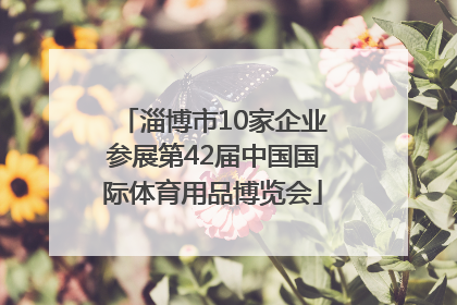 淄博市10家企业参展第42届中国国际体育用品博览会