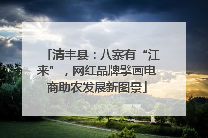 清丰县：八寨有“江来”，网红品牌擘画电商助农发展新图景