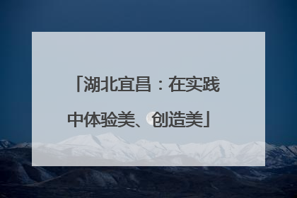 湖北宜昌：在实践中体验美、创造美