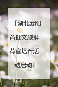 湖北襄阳首批文旅推荐官培育活动启动
