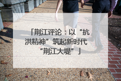 荆江评论：以“抗洪精神”筑起新时代“荆江大堤”