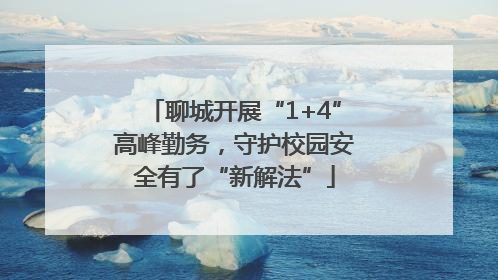 聊城开展“1+4”高峰勤务，守护校园安全有了“新解法”