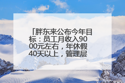 胖东来公布今年目标：员工月收入9000元左右，年休假40天以上，管理层人均分配70万元