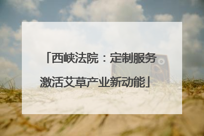 西峡法院：定制服务激活艾草产业新动能