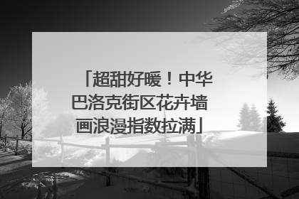 超甜好暖！中华巴洛克街区花卉墙画浪漫指数拉满