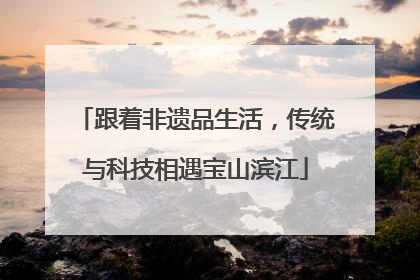 跟着非遗品生活，传统与科技相遇宝山滨江