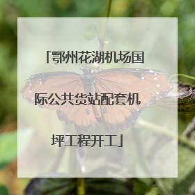 鄂州花湖机场国际公共货站配套机坪工程开工