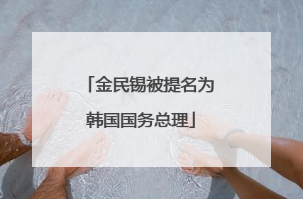 金民锡被提名为韩国国务总理