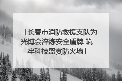 长春市消防救援支队为光博会淬炼安全盾牌 筑牢科技盛宴防火墙