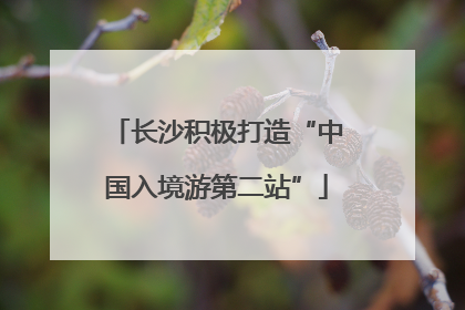 长沙积极打造“中国入境游第二站”