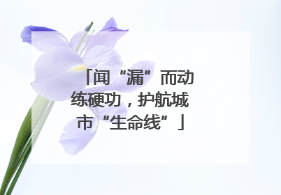 闻“漏”而动练硬功，护航城市“生命线”