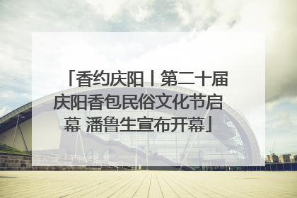 香约庆阳丨第二十届庆阳香包民俗文化节启幕 潘鲁生宣布开幕